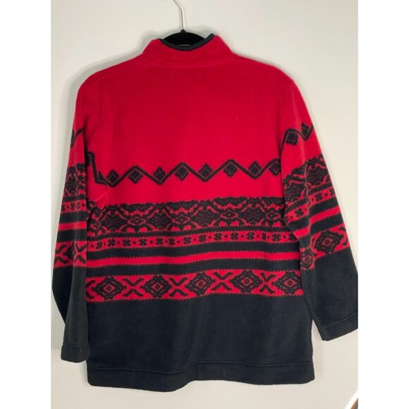 Catalina Fleece Pullover Women's Medium-Large with pockets Southwestern Boho h12 - Picture 2 of 12
